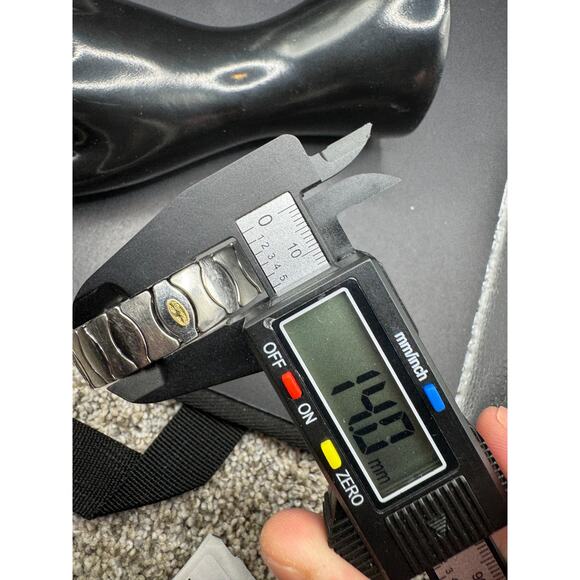 Zoppini Italy Stainless Steel 750 18k Gold Pearl Accents Stretch Bracelet - Picture 10 of 10